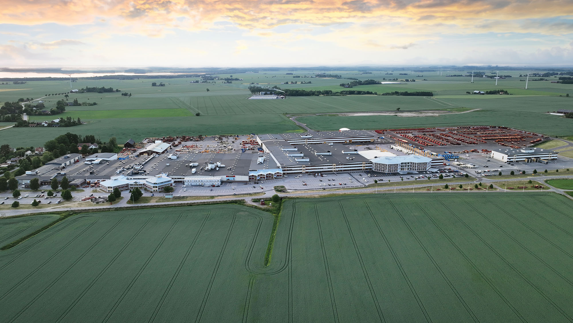 Aerial photo of Vaderstad Inc. in Wahpeton, North Dakota