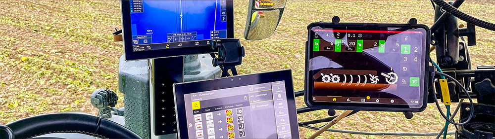Väderstad E-control in a tractor
