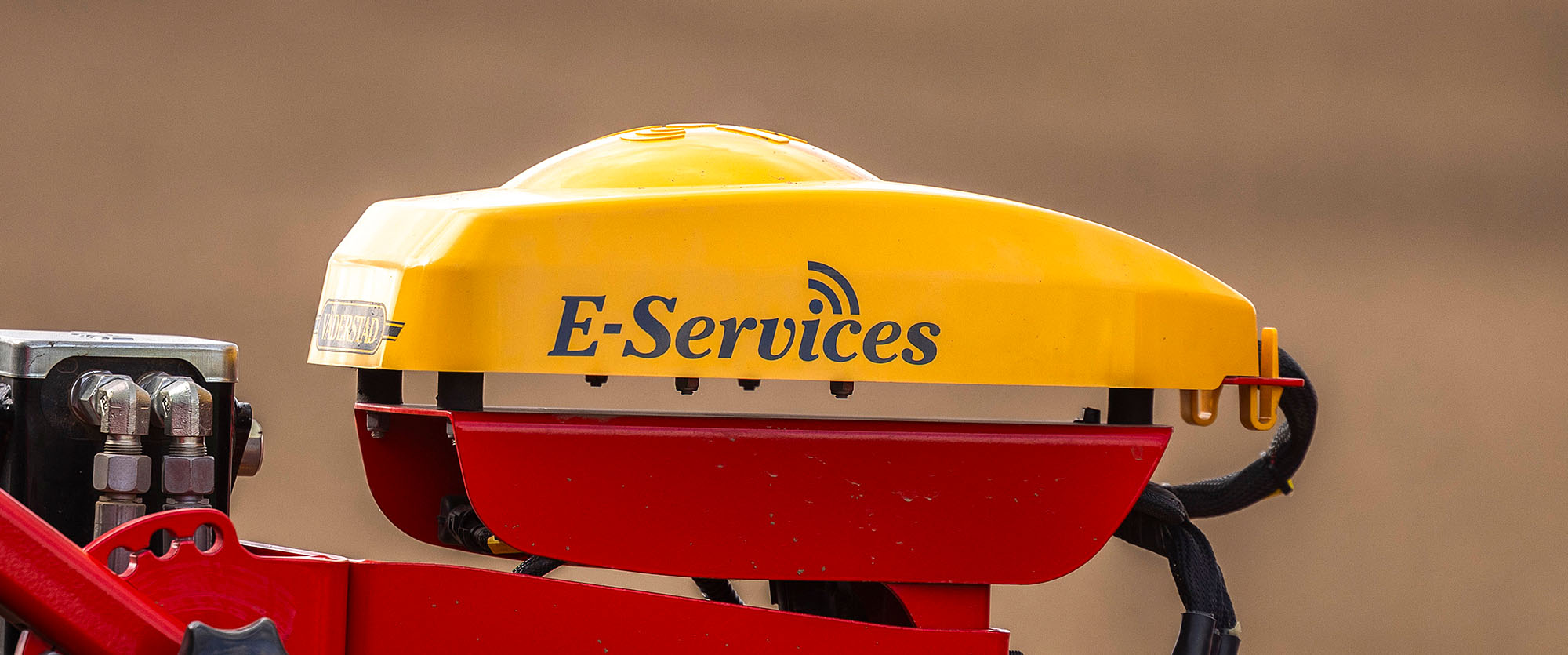 E-services written on a Väderstad machine