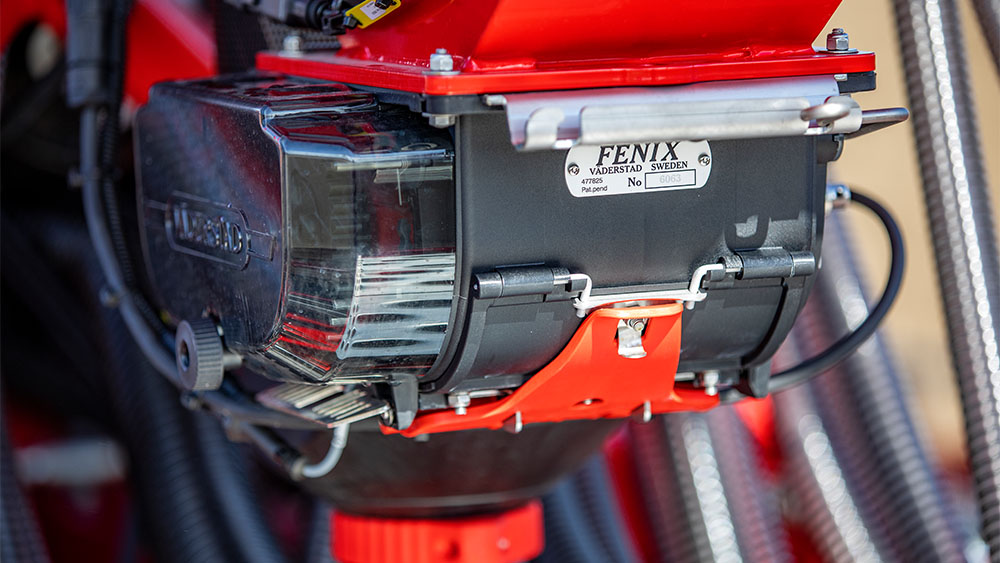 Close-up of the Fenix II seed meter