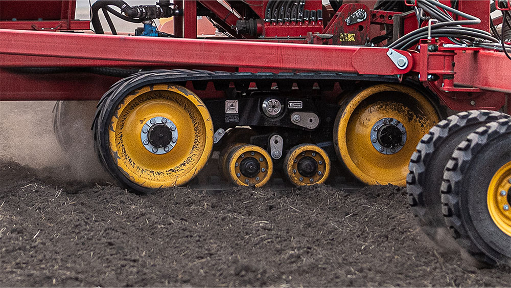 Track system on a Väderstad Tempo K 24 precision planter
