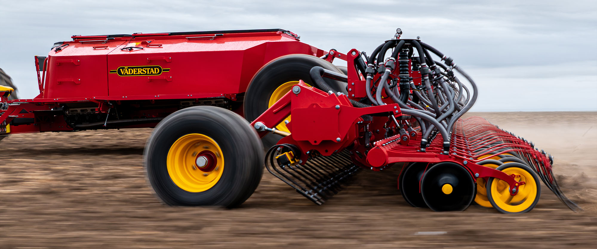 Väderstad Inspire 1200 seed drill in a field