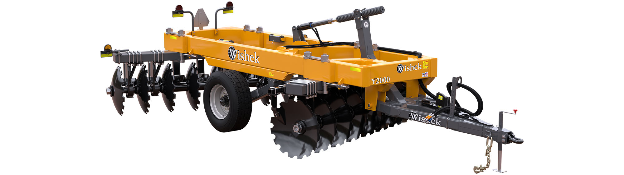 Illustration of the Wishek Y2000 Offset Disc from the front