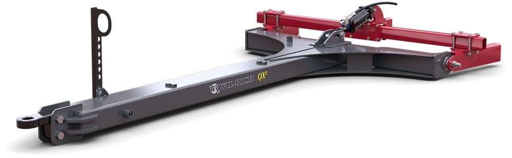 Illustration of a T-hitch for the Wil-Rich QX2 field cultivator