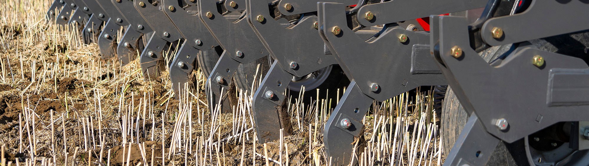Close-up of Wil-RIch 357 Inline Ripper tines in the field