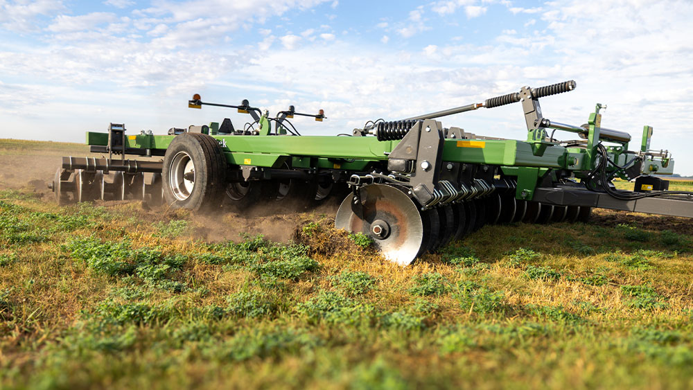 Levelling on the Wishek 842NT tandem disc