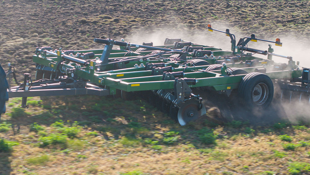 Illustration of the frame on the Wishek 842NT tandem disc