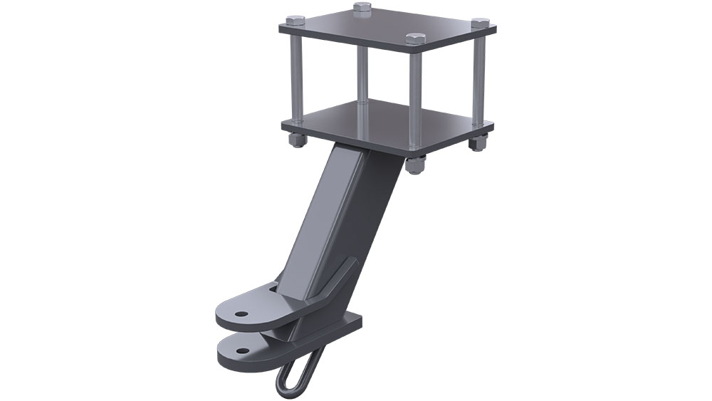 Illustration of a rear hitch for the Wishek 842NT tandem disc