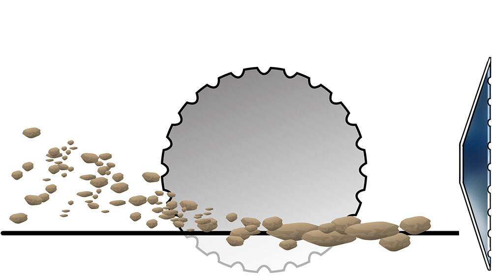 Rendering of a conical disc working the soil