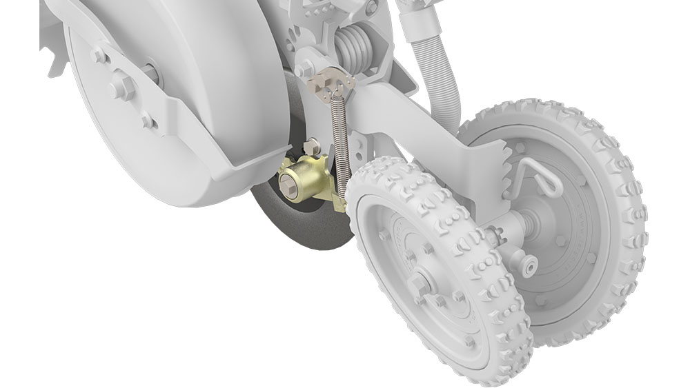 Spring-loaded press wheel 7120258