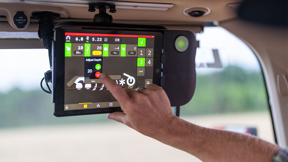 Utilisation manuelle du système de contrôle Väderstad E-Control dans le tracteur