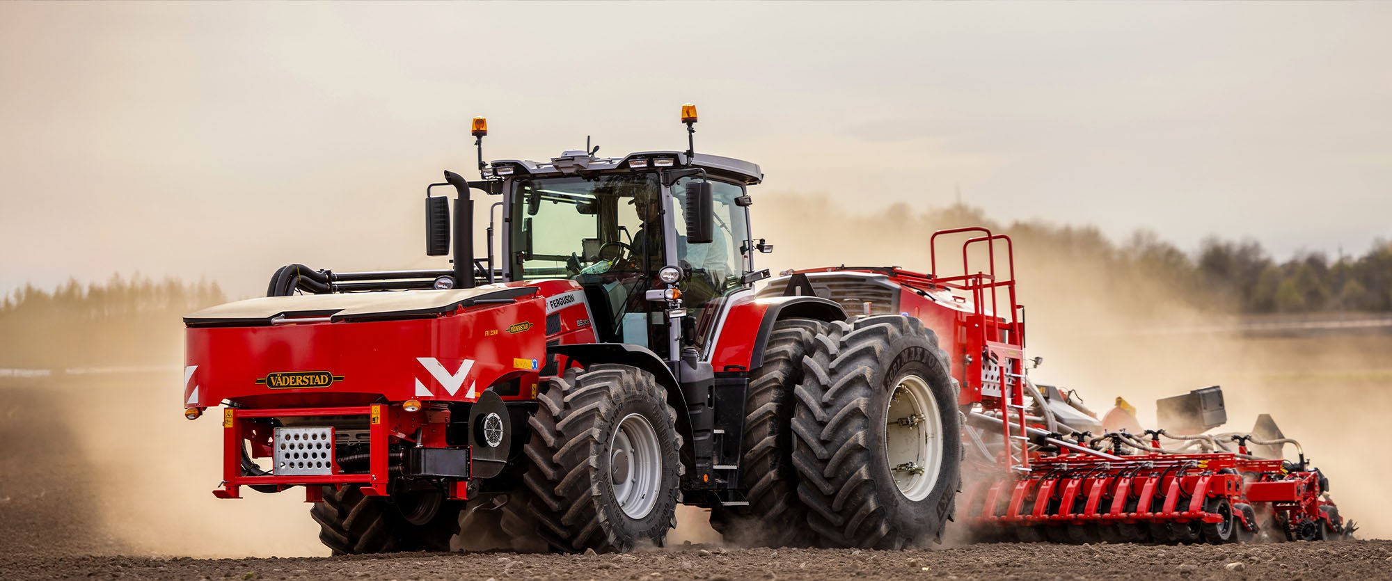 Väderstad FH 2200 front hopper in a field