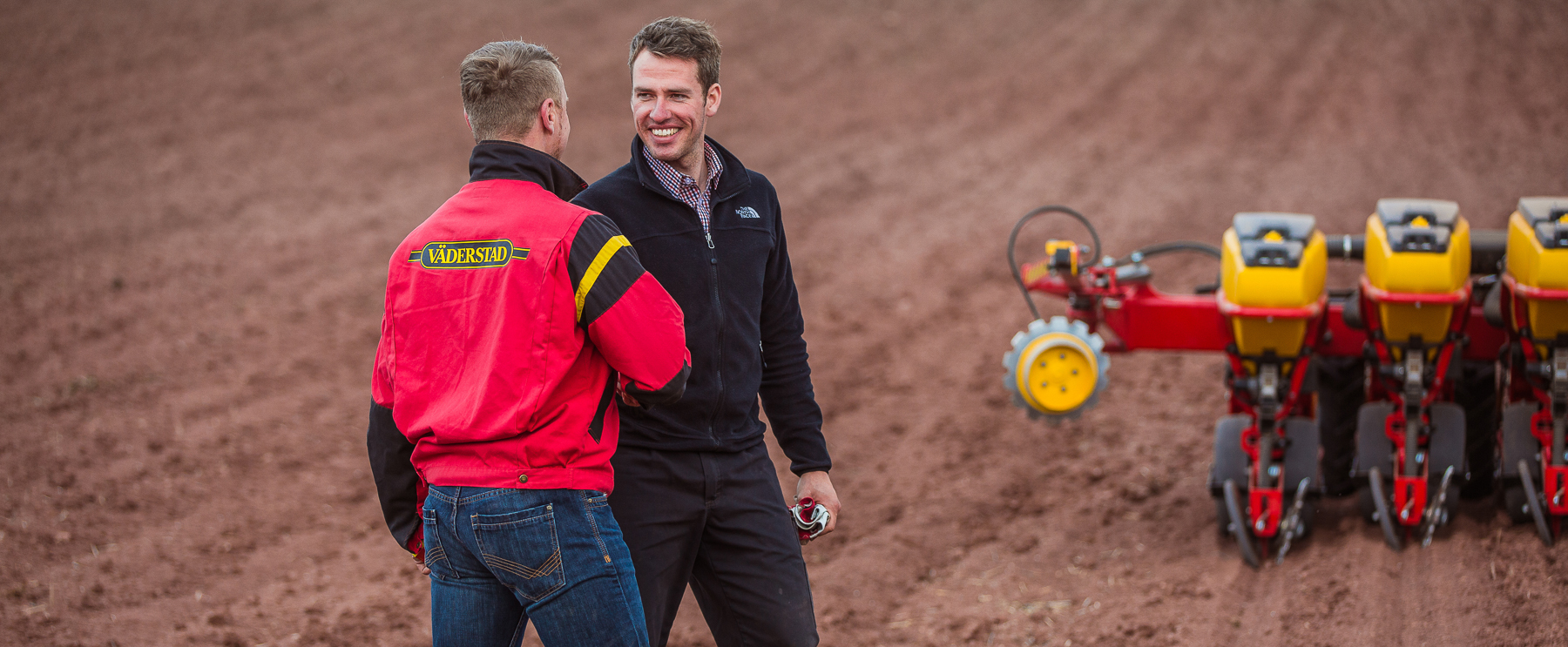 Väderstad worker in field