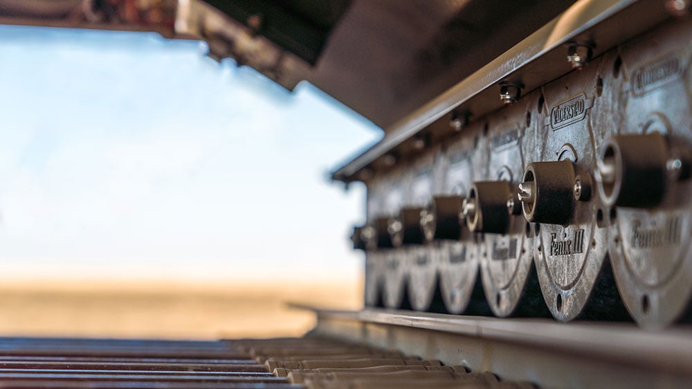 Detail photo of the Fenix III metering system