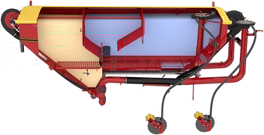 Väderstad Rapid A 600-800C/J has a high versatile hopper