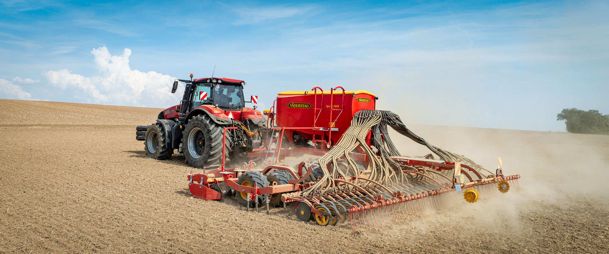 Väderstad Spirit seed drill in a field