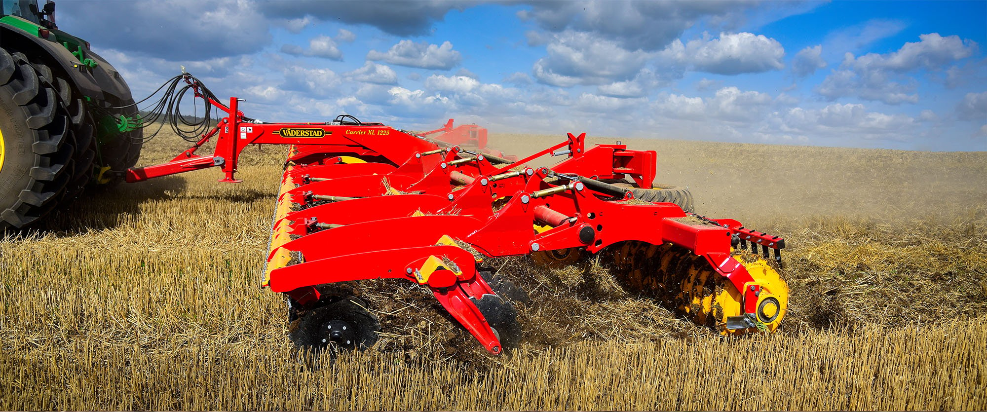 Väderstad Carrier XL disc cultivator in a field