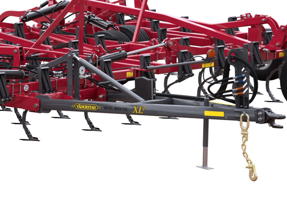 Illustration of the  level lift hitch on a Wil-Rich XL2 field cultivator