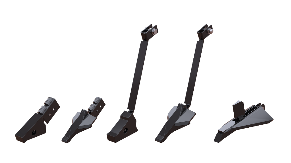 Illustration of different Wil-RIch 357 Inline Ripper points