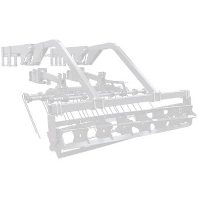 2-bar coil tine harrow with flat bar rolling basket combination