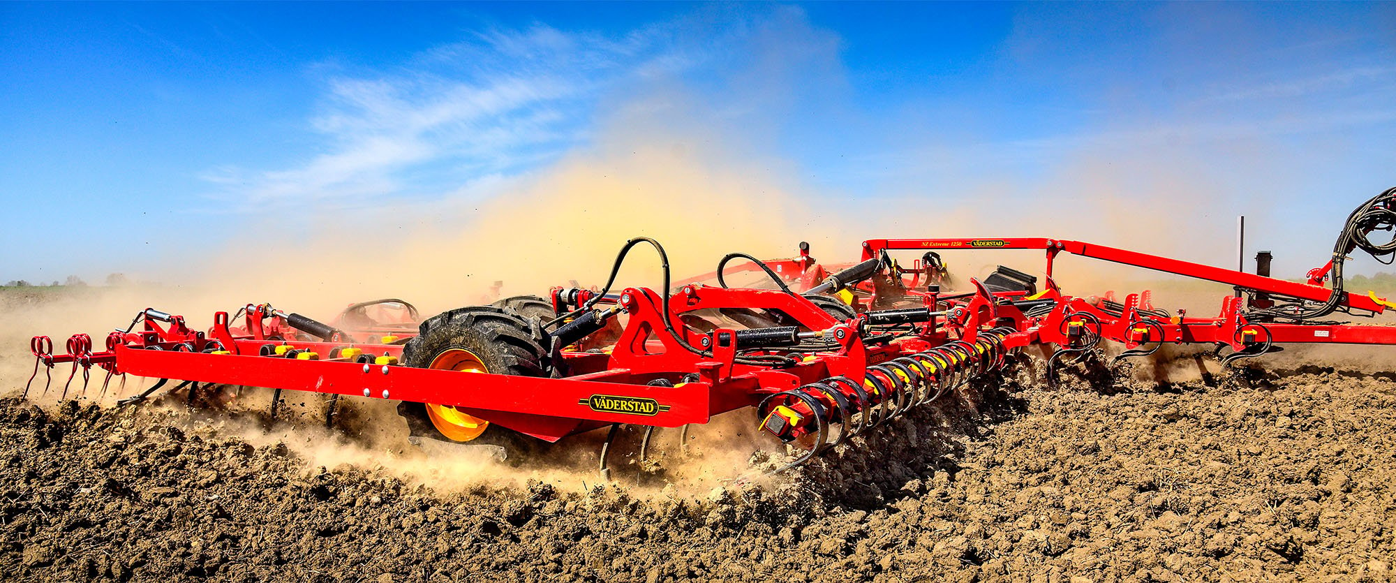 Väderstad NZ Extreme tine harrow in a field