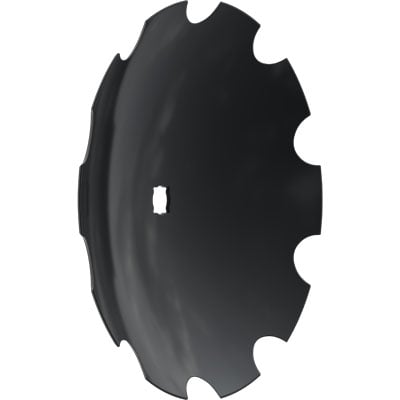 Notched concave disc